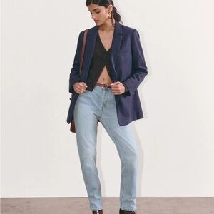 Everlane 90s Cheeky Ankle Jeans Light Blue 100% Organic Cotton